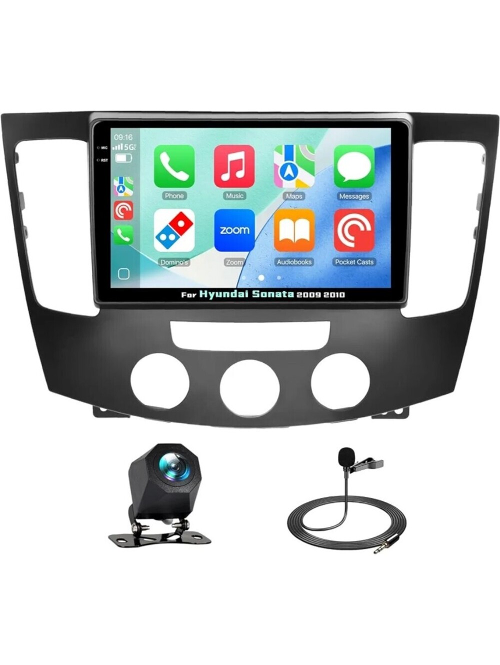 Hyundai Sonata 2009-2010 Android 15 9" Car Stereo Wireless CarPlay